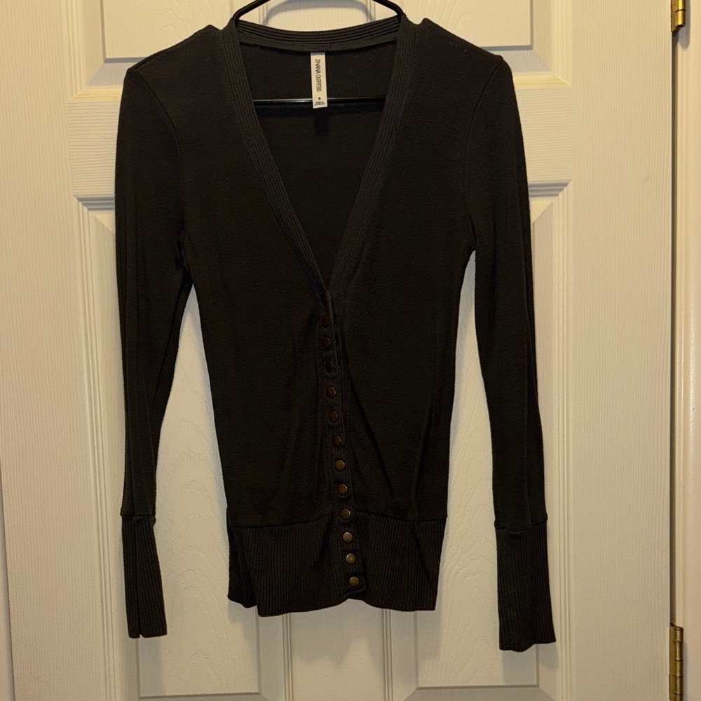 Zenana Outfitters Gray Cardigan